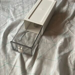 Clear and White Storage Box